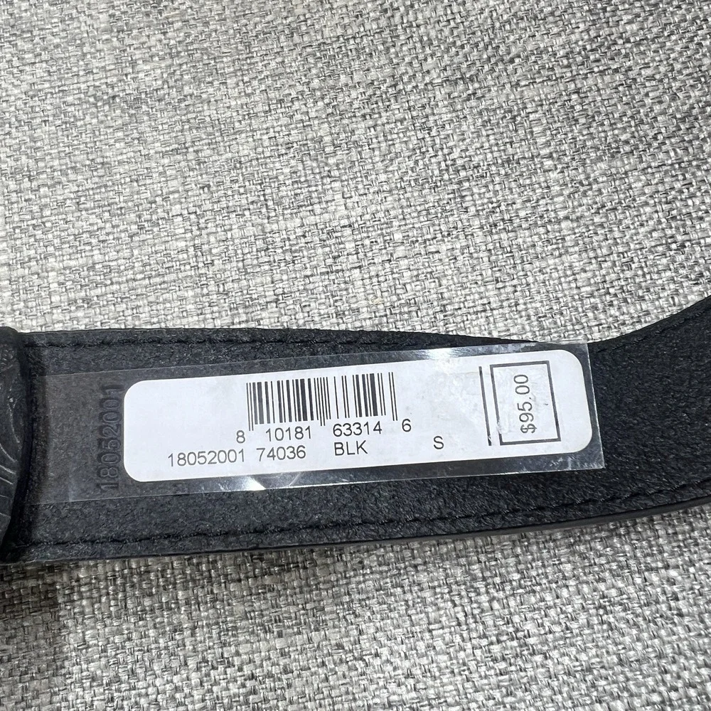 Nike Country Belt Plaque Buckle Embossed Leather Belt Size Small - Picture 9 of 10